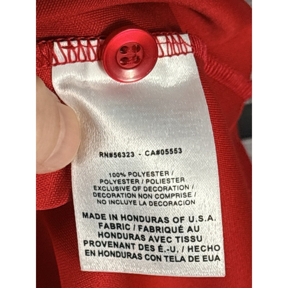 Nike Dri Fit Parapan AM Games Shirt Mens L Red Short Sleeve Polo RARE - Picture 5 of 7